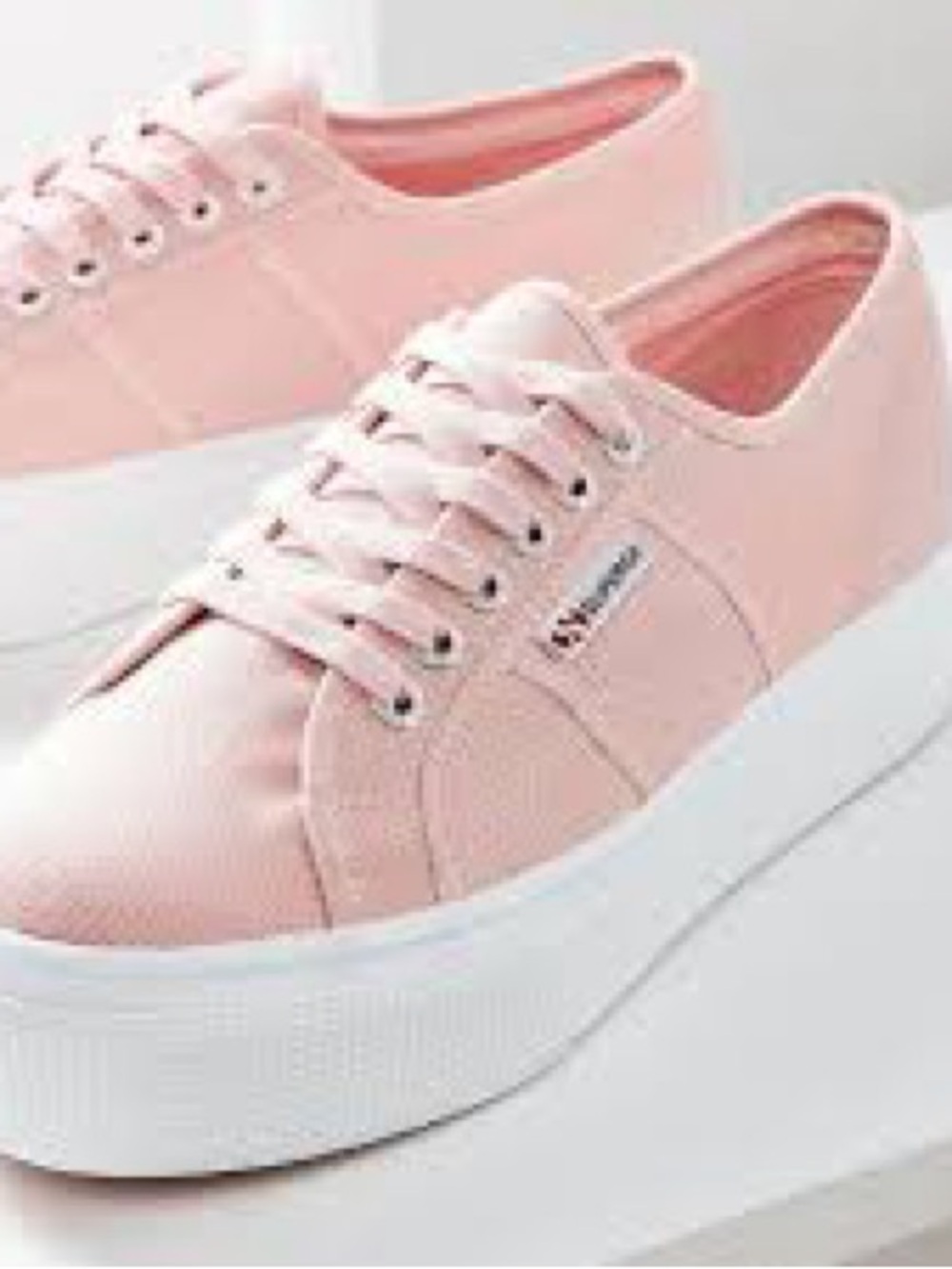 Superga Pink Platform Sneakers